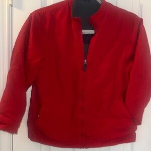 Reversible Red or Grey Zip-Up Jacket boys 7/8